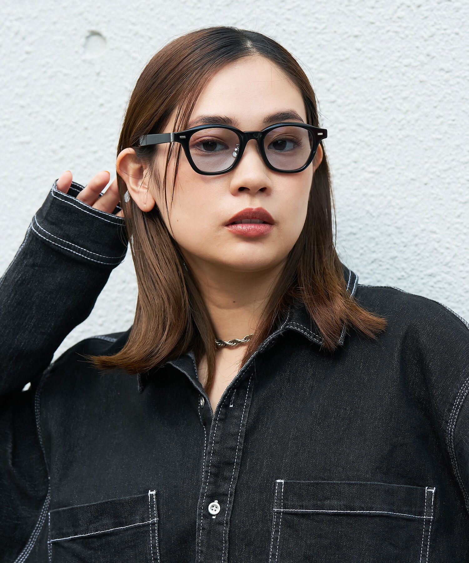  「【WEB限定】Zoff｜STUDIO SEVEN｜ウェリントン型 サングラス｜太縁フレーム」|サングラス|