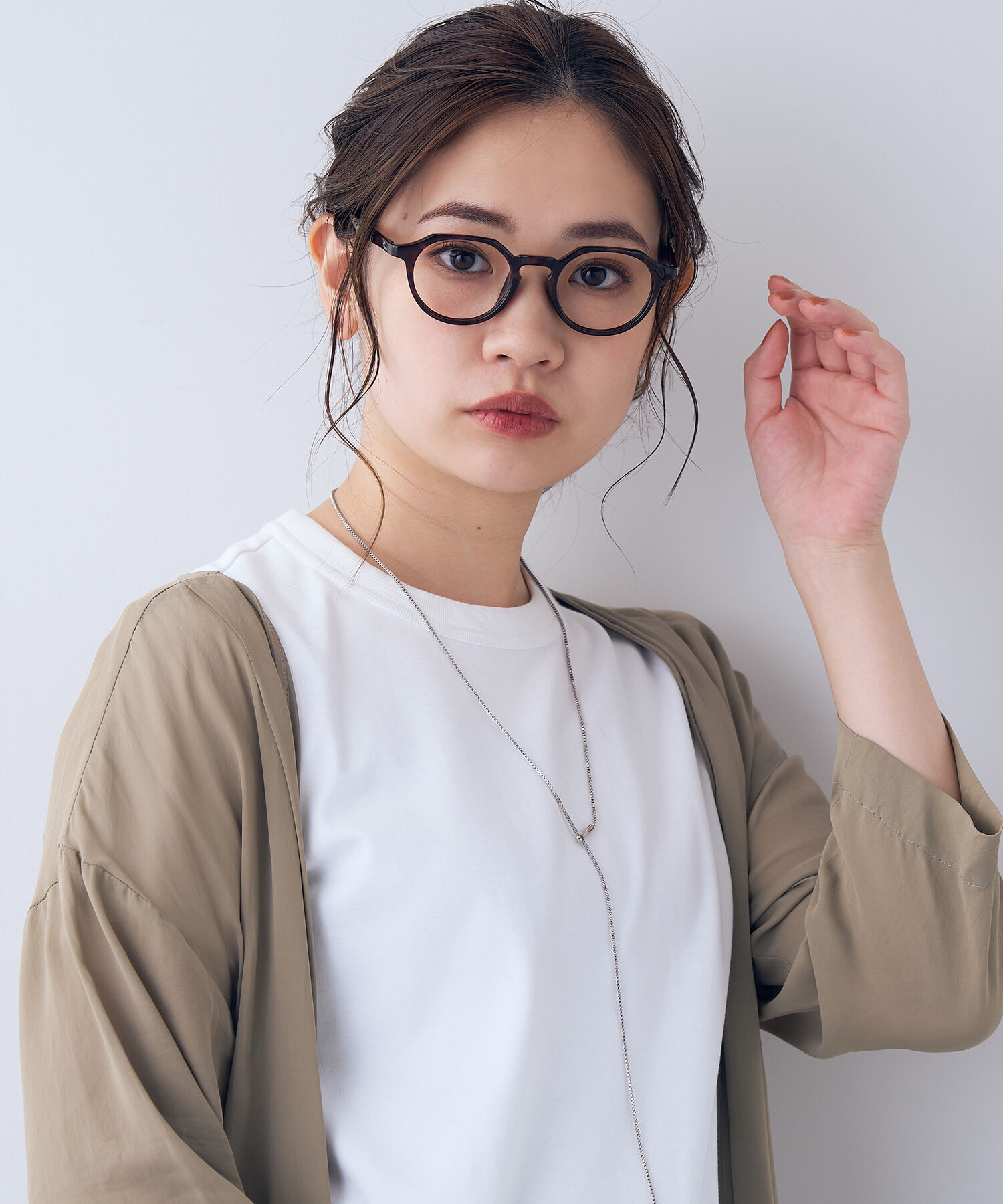  「ボストン型 メガネ｜ クラウンパント 軽量 黒縁 クリア フレーム  レンズ交換券付き GO」|メガネ|