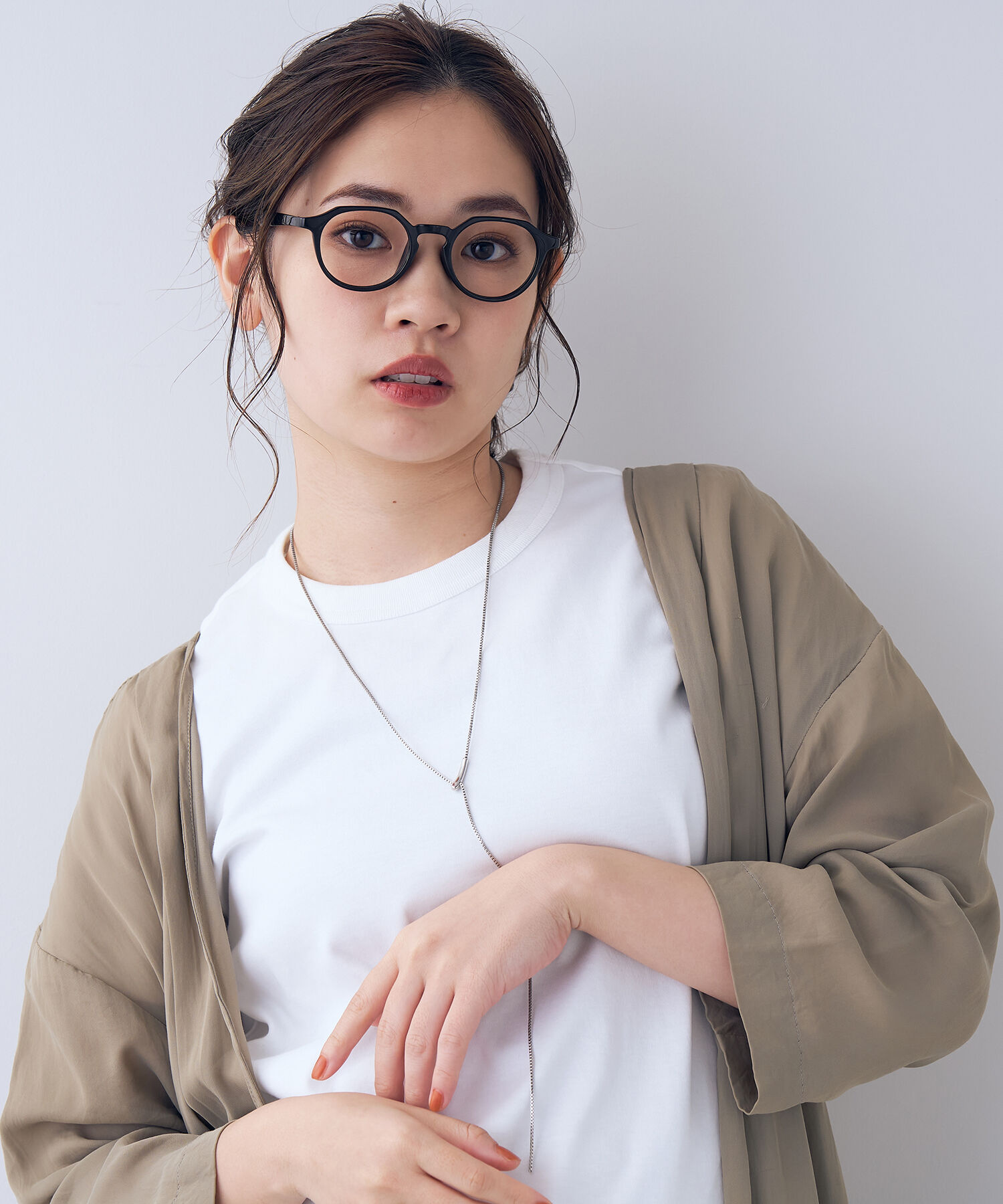  「ボストン型 メガネ｜ クラウンパント 軽量 黒縁 クリア フレーム  レンズ交換券付き GO」|メガネ|