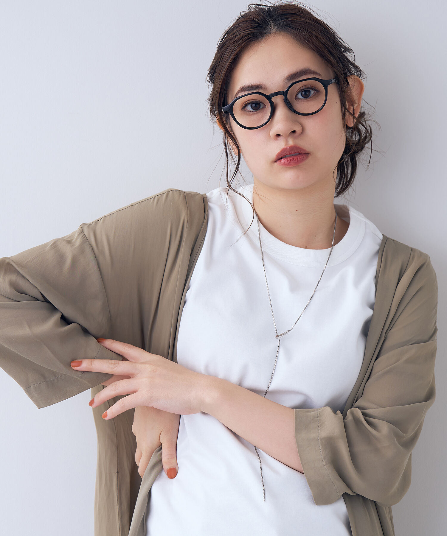  「ボストン型 メガネ｜ クラウンパント 軽量 黒縁 クリア フレーム  レンズ交換券付き GO」|メガネ|