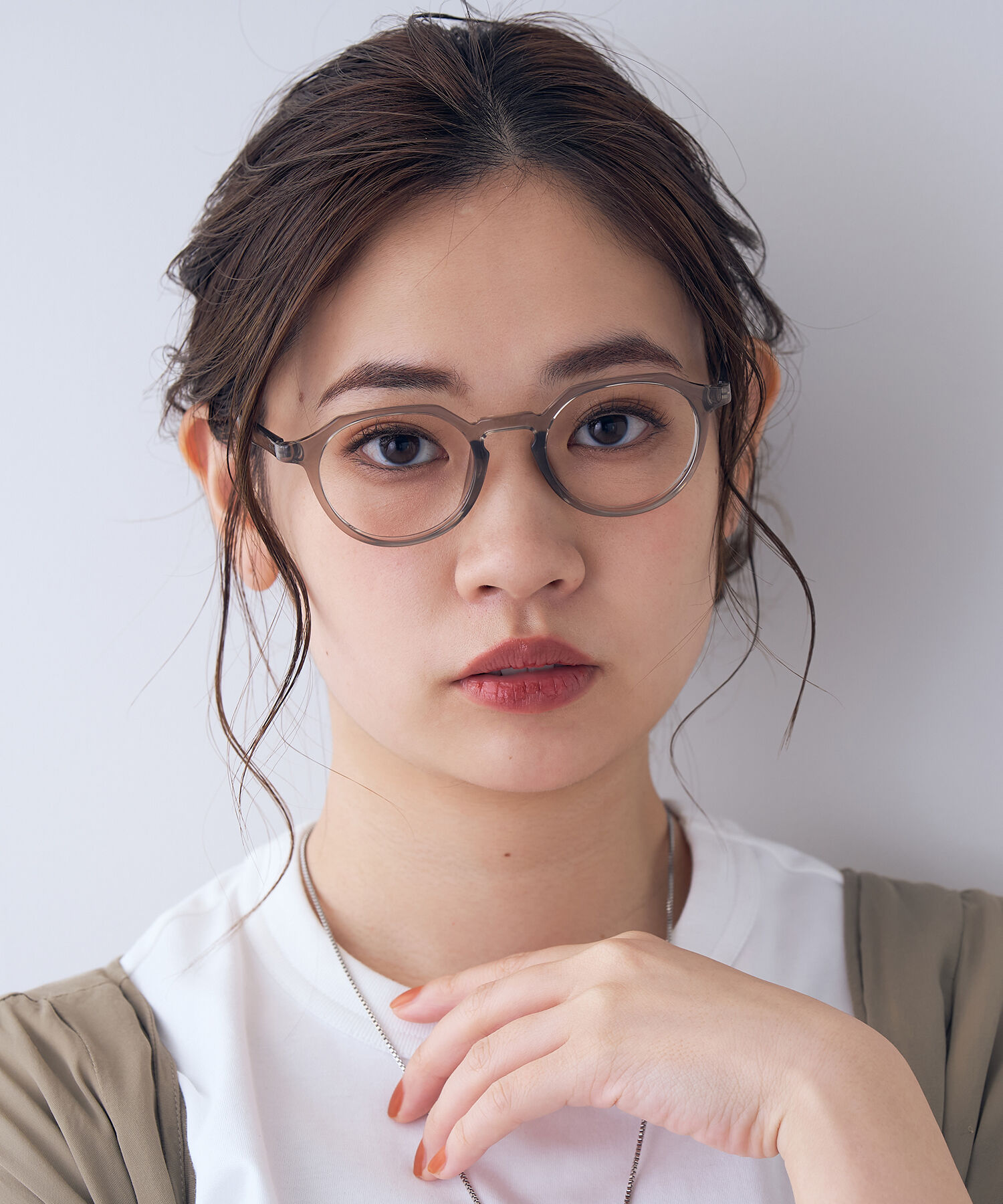  「ボストン型 メガネ｜ クラウンパント 軽量 黒縁 クリア フレーム  レンズ交換券付き GO」|メガネ|