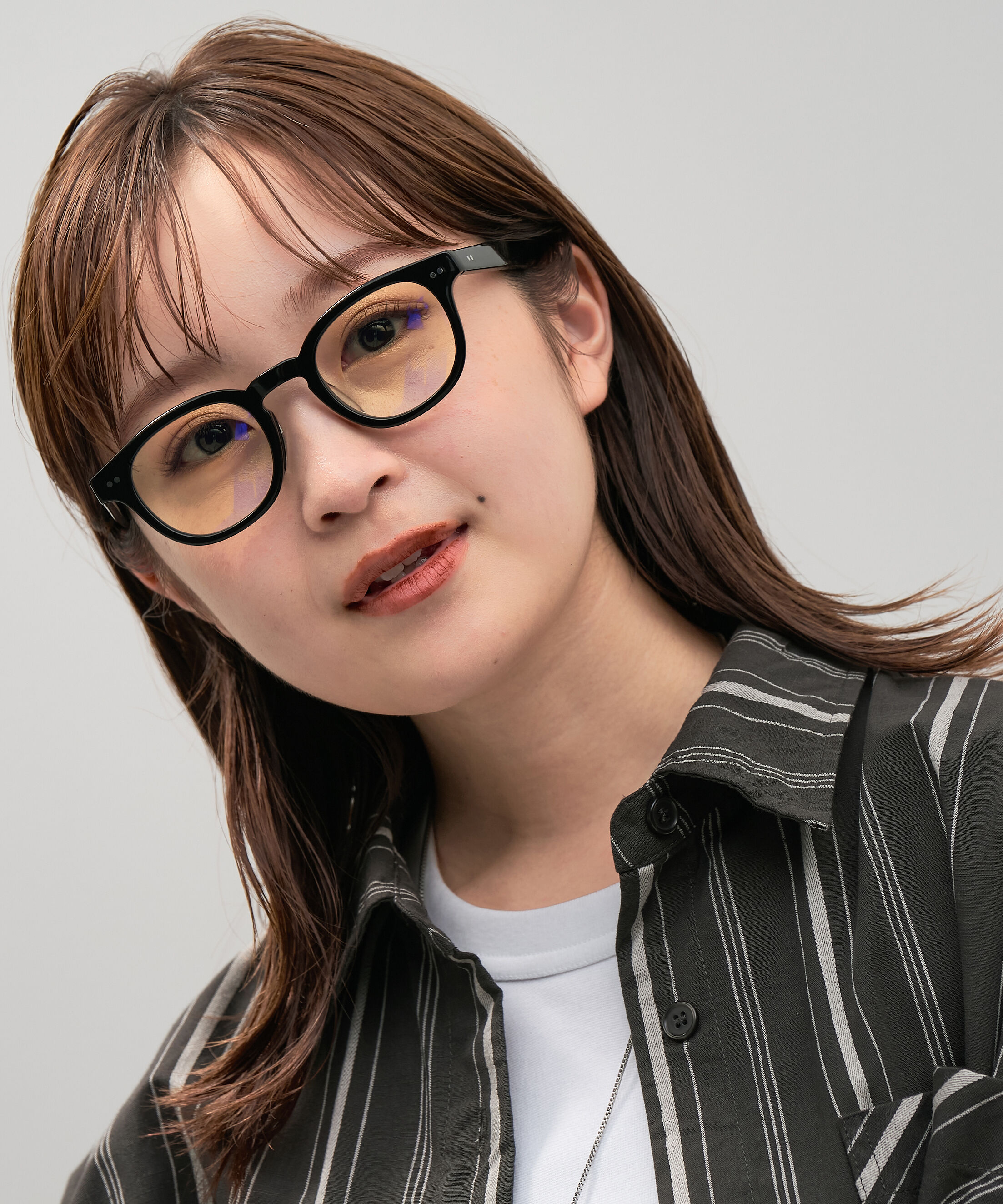  「【WEB限定】ウェリントン型 PCメガネ｜ブルーライトカットメガネ｜50%カット｜太縁 黒縁 べっ甲」|メガネ|