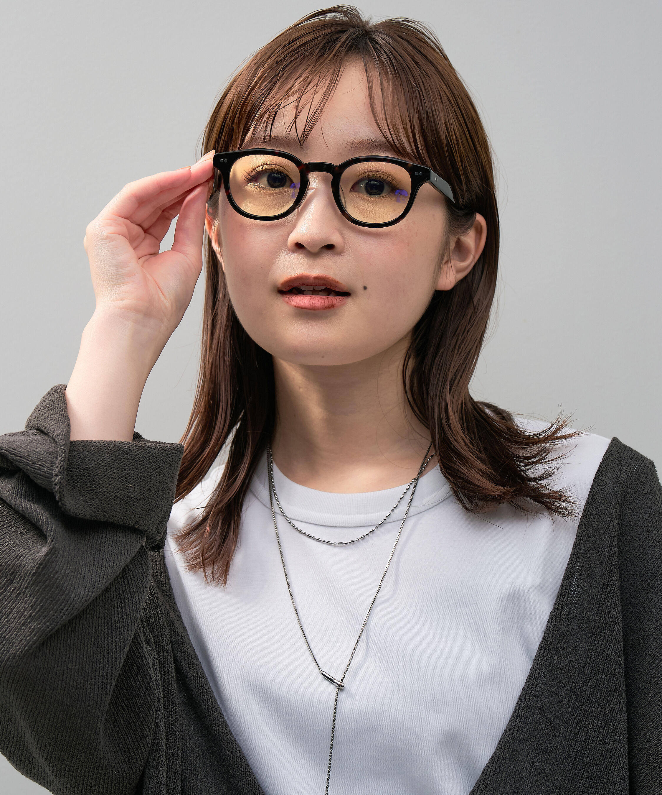  「【WEB限定】ウェリントン型 PCメガネ｜ブルーライトカットメガネ｜50%カット｜太縁 黒縁 べっ甲」|メガネ|