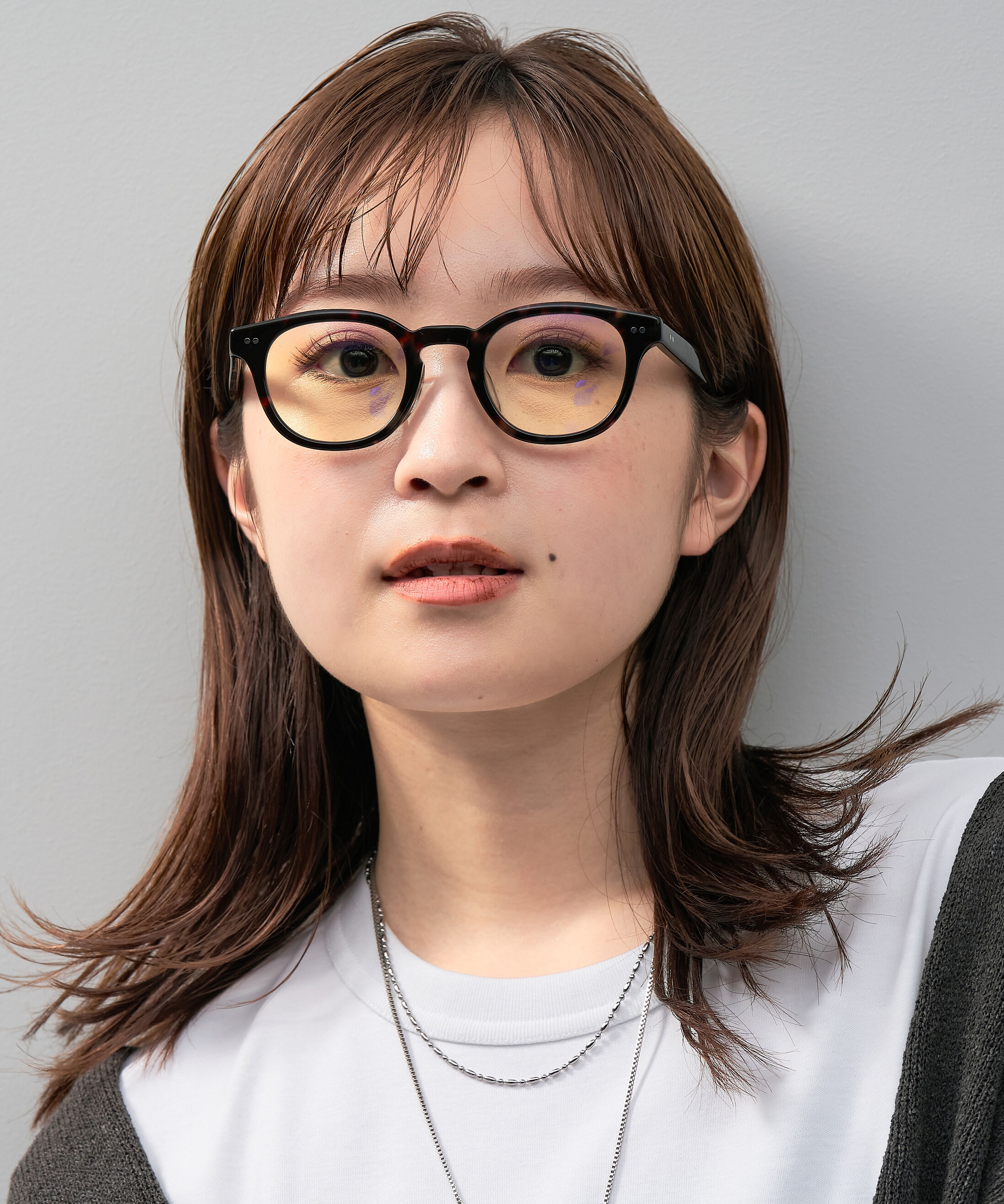  「【WEB限定】ウェリントン型 PCメガネ｜ブルーライトカットメガネ｜50%カット｜太縁 黒縁 べっ甲」|メガネ|