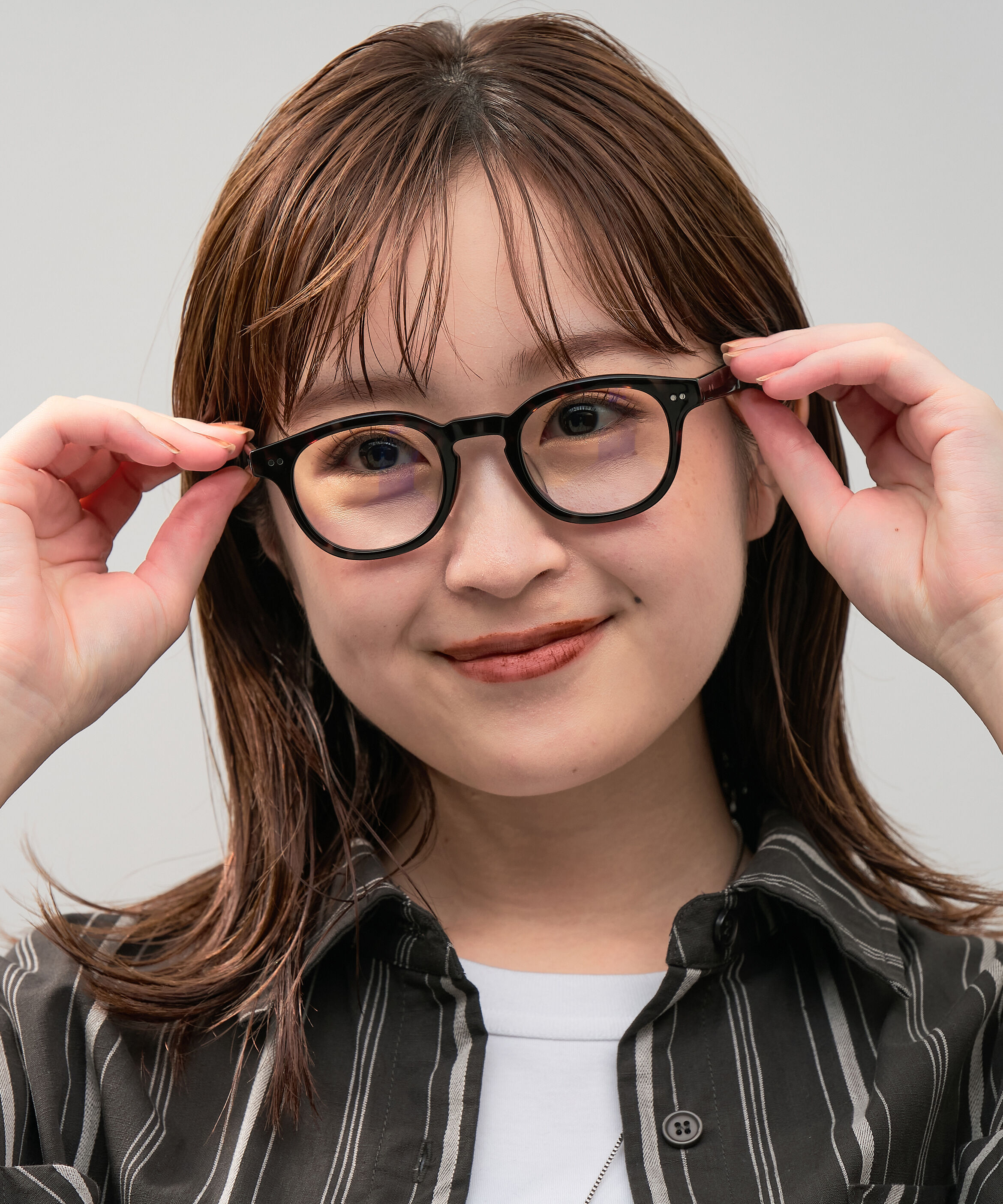  「【WEB限定】ウェリントン型 PCメガネ｜ブルーライトカットメガネ｜33%カット｜太縁 黒縁 べっ甲」|メガネ|