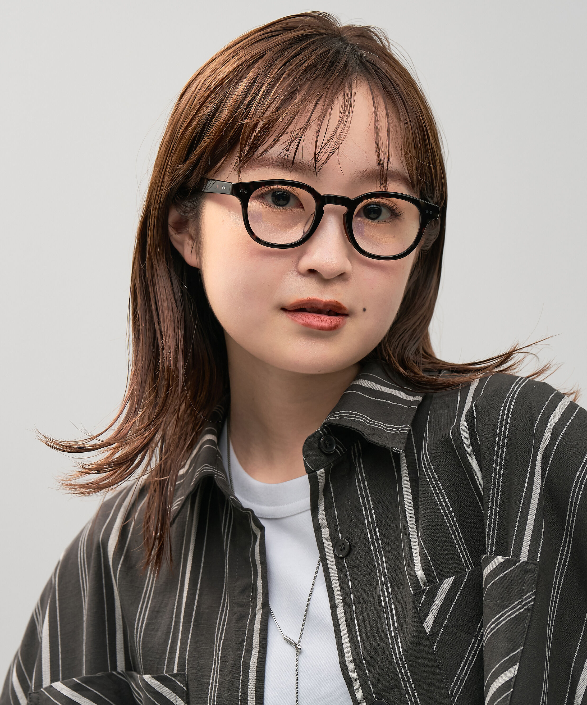  「【WEB限定】ウェリントン型 PCメガネ｜ブルーライトカットメガネ｜33%カット｜太縁 黒縁 べっ甲」|メガネ|