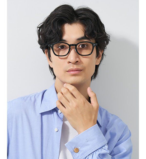 「Zoff|UNITED ARROWS|ウェリントン型 メガネ｜ユナイテッドアローズ プレミアム レンズ交換券付」|メガネ|ブラック