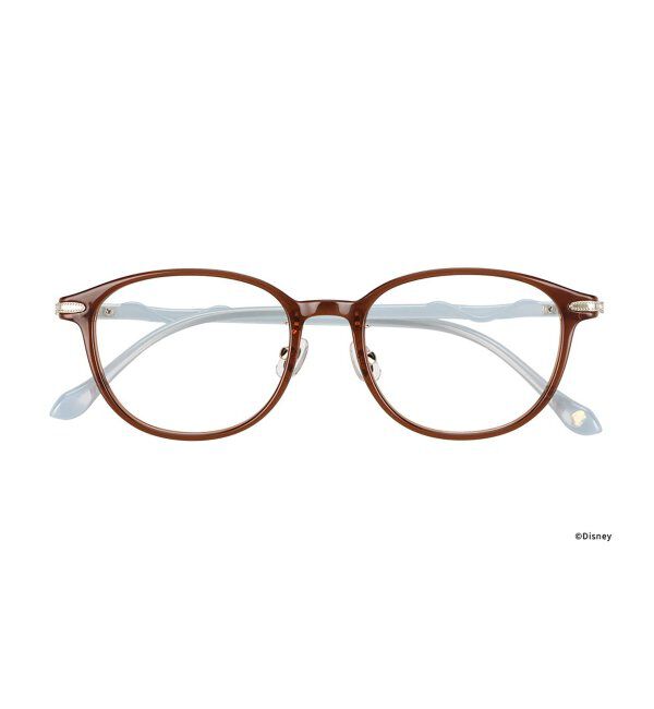  「ウェリントン メガネ Disney PRINCESS ベル  (カジュアルライン)  ディズニープリンセス  レンズ交換券付」|メガネ|