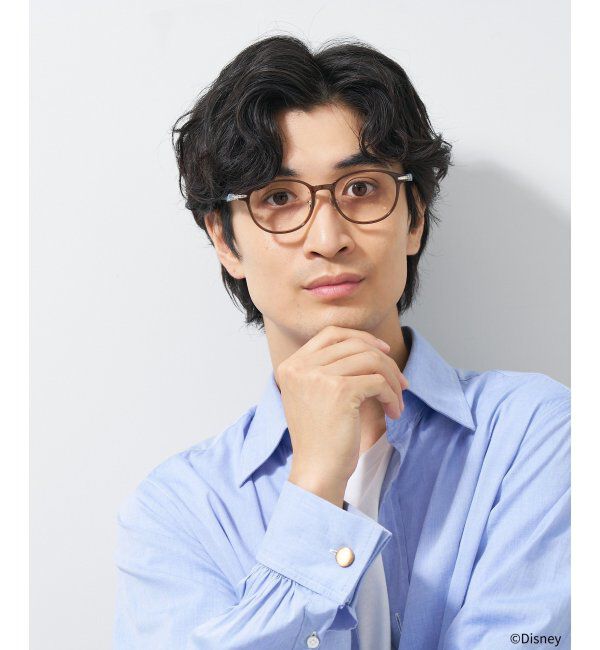  「ウェリントン メガネ Disney PRINCESS ベル  (カジュアルライン)  ディズニープリンセス  レンズ交換券付」|メガネ|