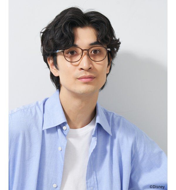  「ウェリントン メガネ Disney PRINCESS ベル  (カジュアルライン)  ディズニープリンセス  レンズ交換券付」|メガネ|