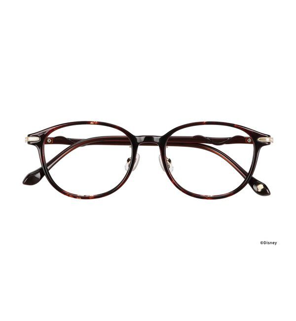  「ウェリントン メガネ Disney PRINCESS ベル  (カジュアルライン)  ディズニープリンセス  レンズ交換券付」|メガネ|