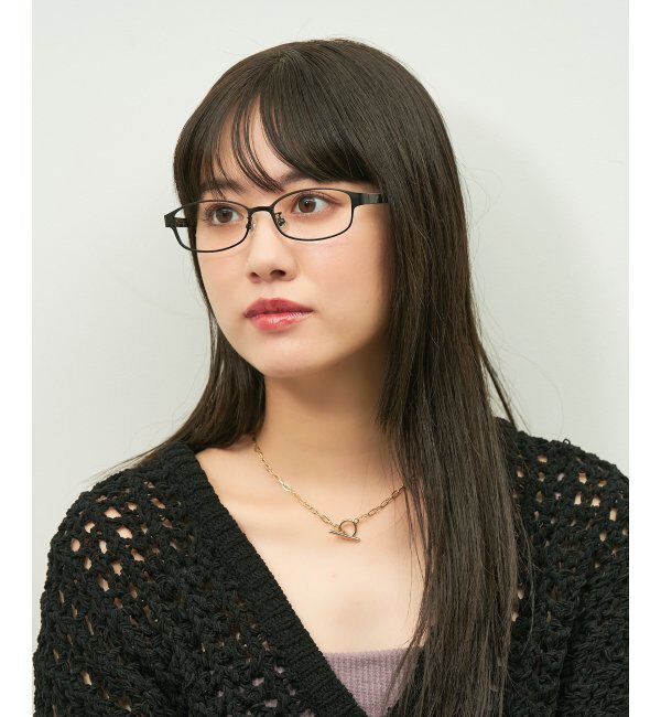  「スクエア型 メガネ メタルがきちんと感を演出してくれるフレーム/TRAD PATTERNS  レンズ交換券付」|メガネ|