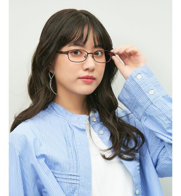  「スクエア型 メガネ メタルがきちんと感を演出してくれるフレーム/TRAD PATTERNS  レンズ交換券付」|メガネ|