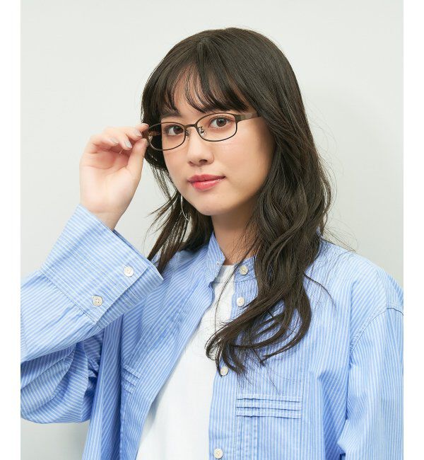  「スクエア型 メガネ メタルがきちんと感を演出してくれるフレーム/TRAD PATTERNS  レンズ交換券付」|メガネ|