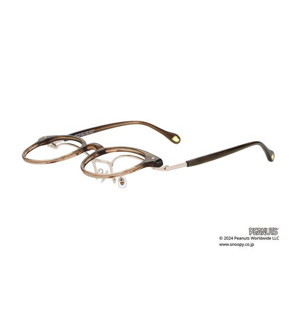  「ボストン型 跳ね上げ式 メガネ | Zoff PEANUTS COLLECTION 4 (リテラリーエース モデル)  レンズ交換券付」|メガネ|