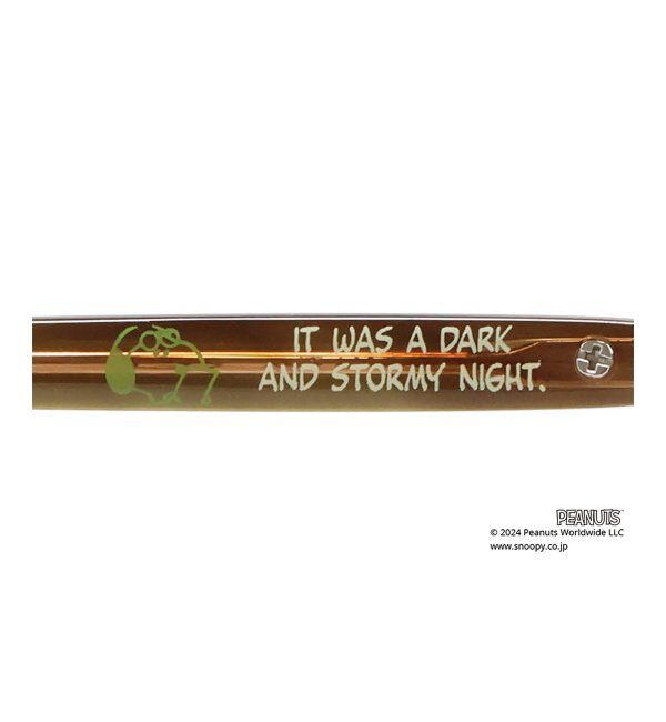  「ボストン型 跳ね上げ式 メガネ | Zoff PEANUTS COLLECTION 4 (リテラリーエース モデル)  レンズ交換券付」|メガネ|