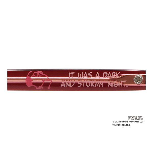  「ボストン型 跳ね上げ式 メガネ | Zoff PEANUTS COLLECTION 4 (リテラリーエース モデル)  レンズ交換券付」|メガネ|