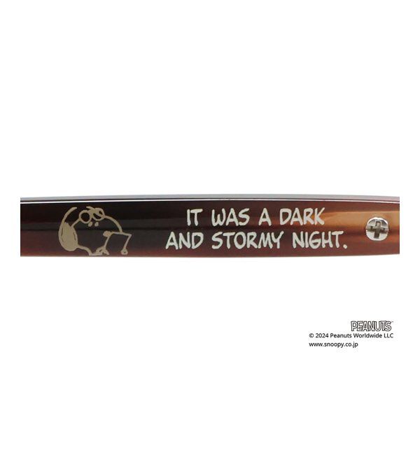  「ボストン型 跳ね上げ式 メガネ | Zoff PEANUTS COLLECTION 4 (リテラリーエース モデル)  レンズ交換券付」|メガネ|