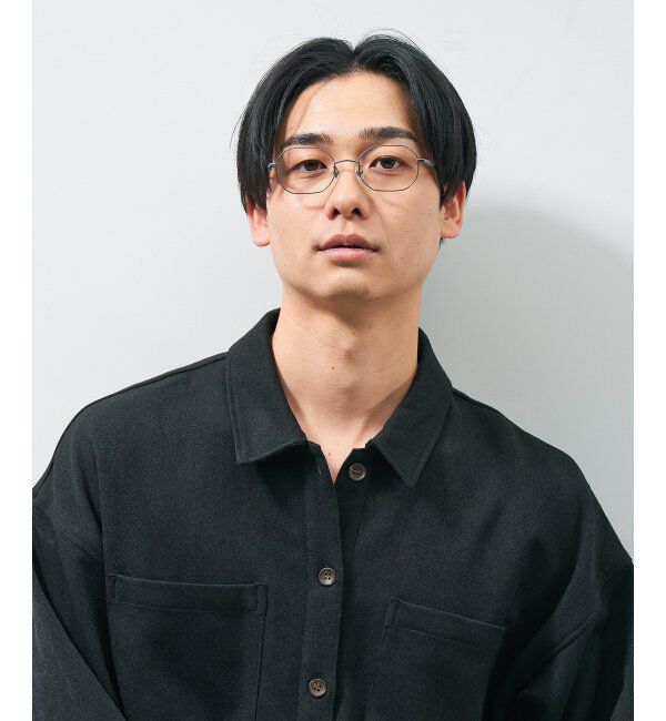  「ウエリントン型メガネ｜読書 レディース 女性用 大人可愛い 大理石｜Zoff｜CHIC レンズ交換券付」|メガネ|グレー