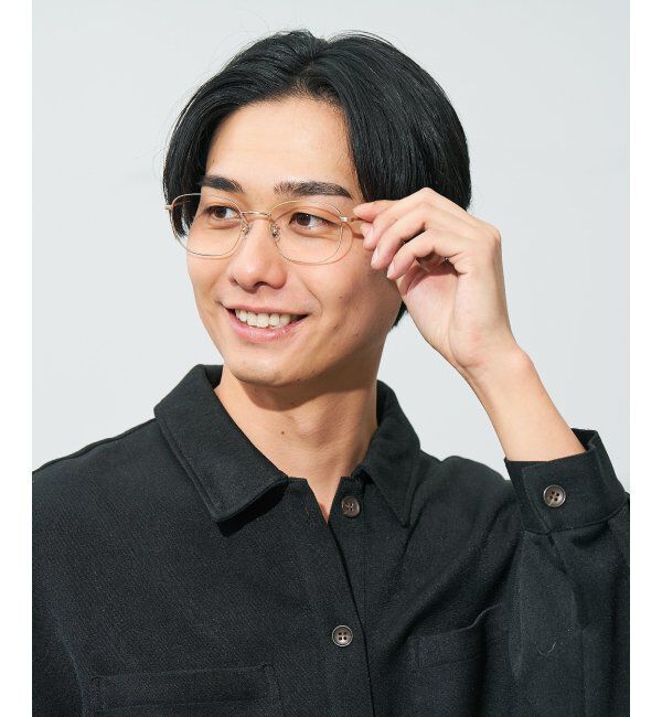  「ウェリントン型 メガネ | チタン 軽量 メタルフレーム レディース 大人可愛い レンズ交換券付」|メガネ|