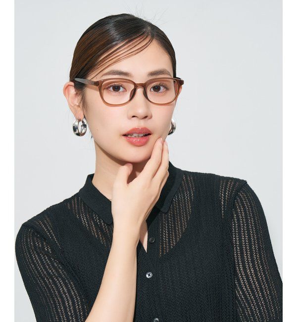  「ウェリントン型 メガネ | 大人可愛い 伊達メガネ レディース レンズ交換券付」|メガネ|