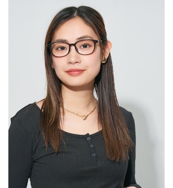  「ウェリントン型 メガネ | 大人可愛い 伊達メガネ レディース レンズ交換券付」|メガネ|