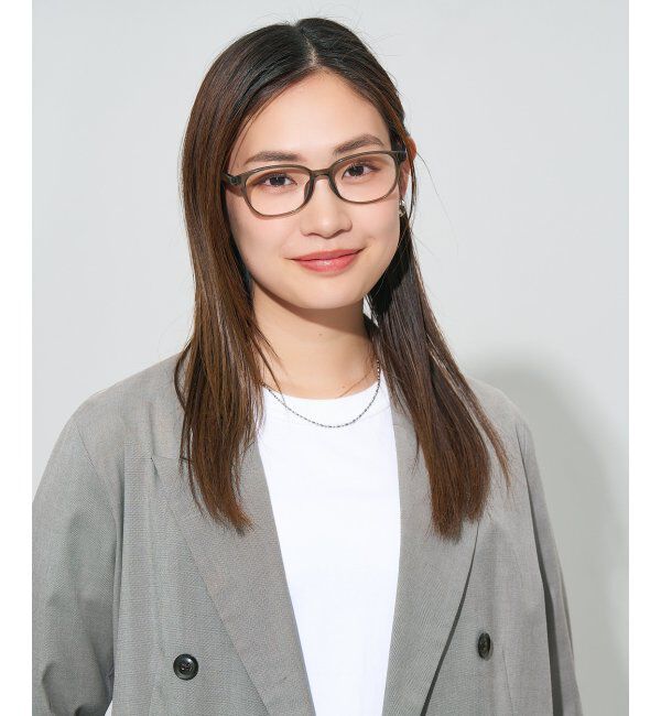  「ウェリントン型 メガネ | 大人可愛い 伊達メガネ レディース レンズ交換券付」|メガネ|