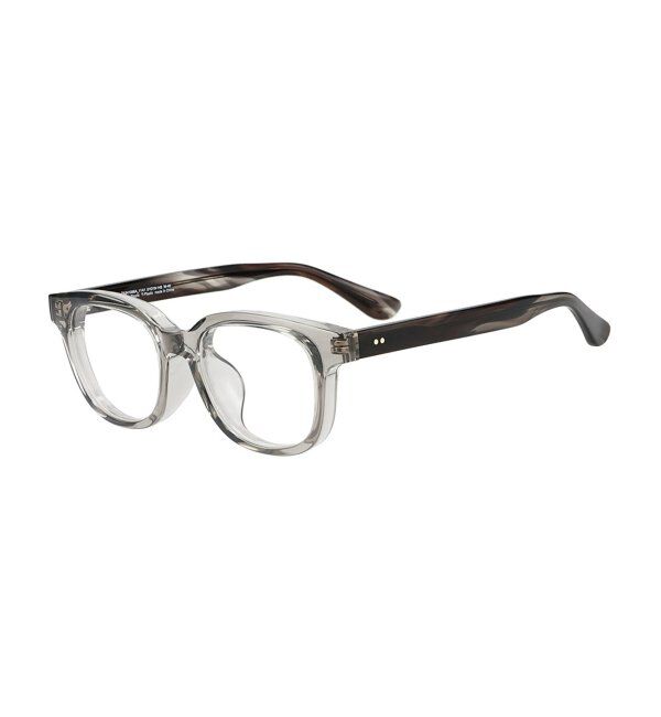  「ウェリントン型 メガネ | 軽量｜太縁｜黒縁フレーム｜伊達メガネ｜ユニセックス｜ビジネス レンズ交換券付」|メガネ|