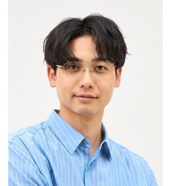  「オーバル型 メガネ 軽量 チタン｜大人可愛い｜伊達メガネ 度付きメガネ｜ビジネス レンズ交換券付」|メガネ|