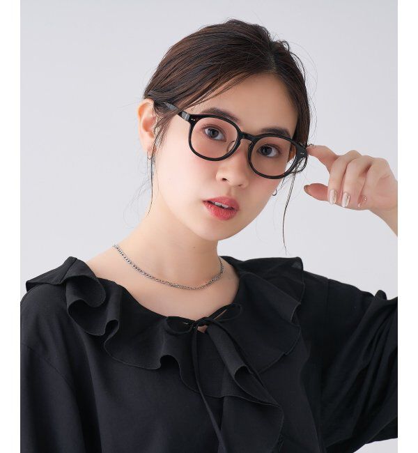  「 ボストン型 メガネ | 黒縁フレーム 伊達めがね 度付きユニセックス 読書  CLASSIC  レンズ交換券付」|メガネ|