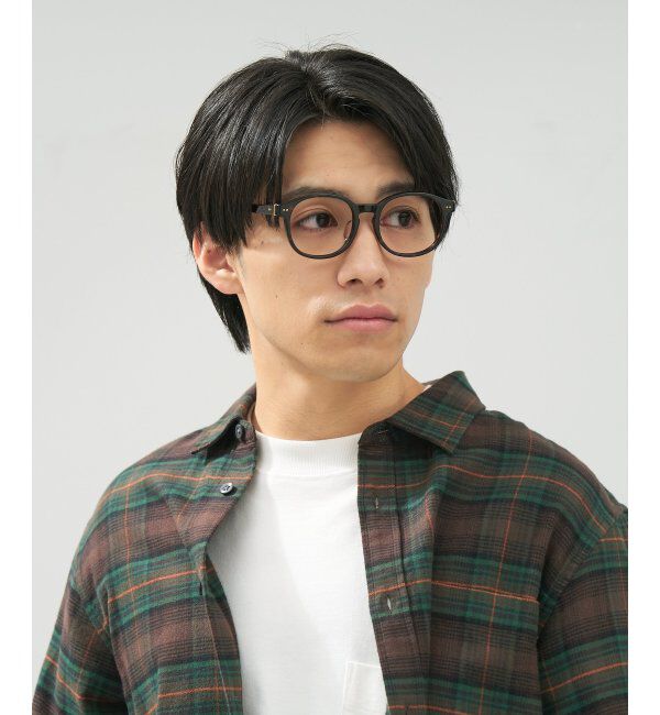  「 ボストン型 メガネ | 黒縁フレーム 伊達めがね 度付きユニセックス 読書  CLASSIC  レンズ交換券付」|メガネ|