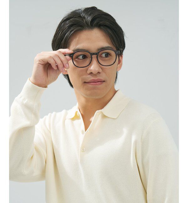  「 ボストン型 メガネ | 黒縁フレーム 伊達めがね 度付きユニセックス 読書  CLASSIC  レンズ交換券付」|メガネ|