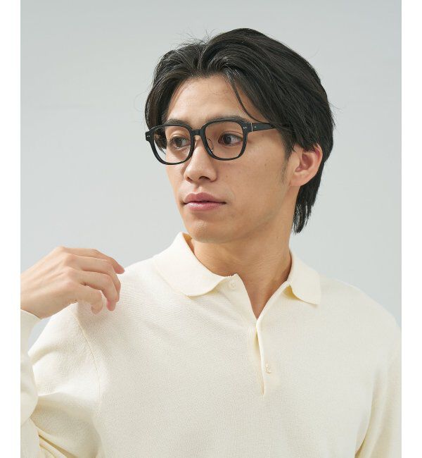  「 ウェリントン型 メガネ | 黒縁フレーム 伊達めがね 度付きユニセックス 読書  CLASSIC  レンズ交換券付」|メガネ|