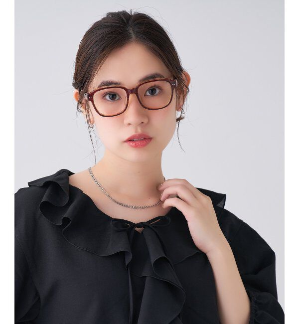  「 ウェリントン型 メガネ | 黒縁フレーム 伊達めがね 度付きユニセックス 読書  CLASSIC  レンズ交換券付」|メガネ|