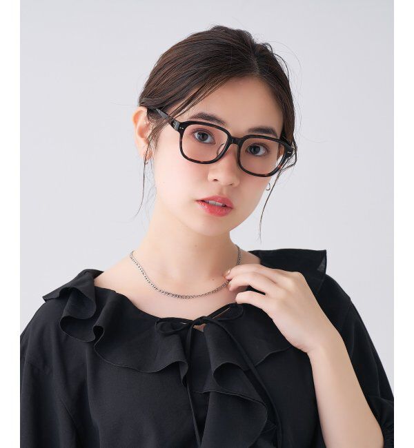  「 ウェリントン型 メガネ | 黒縁フレーム 伊達めがね 度付きユニセックス 読書  CLASSIC  レンズ交換券付」|メガネ|茶系デミ