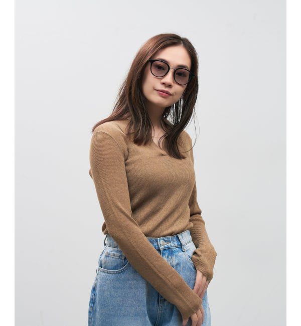  「SUNCUTGlasses/UV100%CUT ボストン型 サングラス | メタル カラーレンズ おしゃれ 紫外線対策 UVカット」|サングラス|