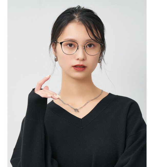  「ウェリントン型 メガネ | メタルフレーム 眼鏡 伊達メガネ 度付き 読書 CLASSIC レンズ交換券付」|メガネ|オリーブ