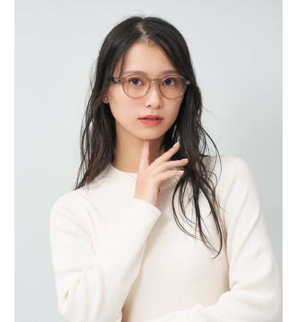  「ボストン型 メガネ | 中顔面短縮みえメガネ 小さめサイズ 眼鏡 伊達めがね Zoff｜CLASSIC レンズ交換券付」|メガネ|ブラウン系その他1