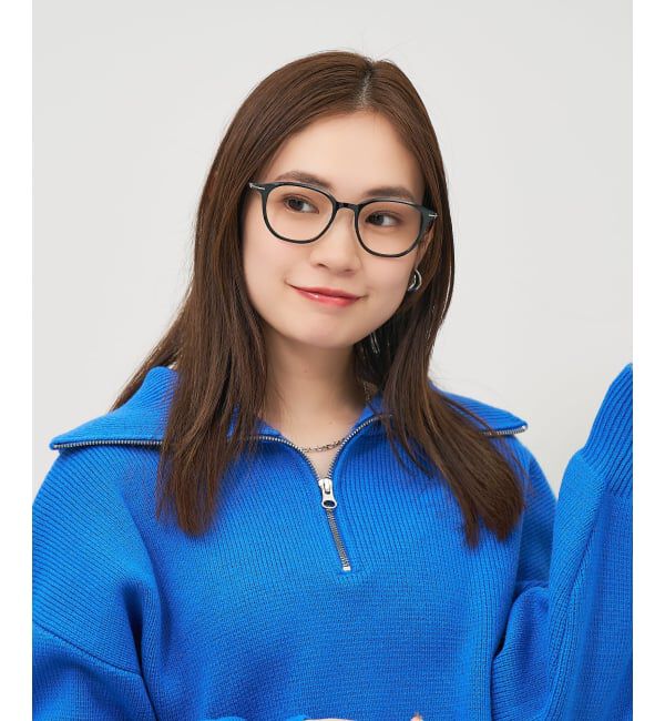  「ウェリントン型 メガネ | 軽量 柔軟性 鼻パッド 眼鏡 伊達めがね 度付き Zoff SMART レンズ交換券付」|メガネ|