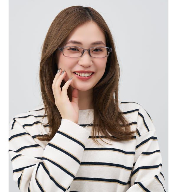  「スクエア型 メガネ | 横長 軽量 眼鏡 伊達めがね 度付き Zoff｜CLASSIC レンズ交換券付」|メガネ|