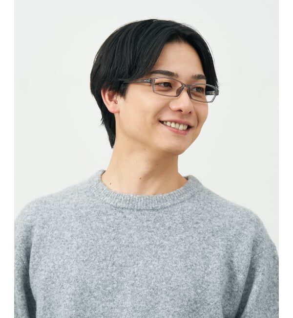  「スクエア型 メガネ | 横長 軽量 眼鏡 伊達めがね 度付き Zoff｜CLASSIC レンズ交換券付」|メガネ|