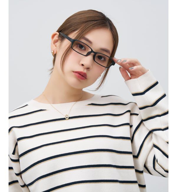 「スクエア型 メガネ | 横長 軽量 眼鏡 伊達めがね 度付き Zoff｜CLASSIC レンズ交換券付」|メガネ|