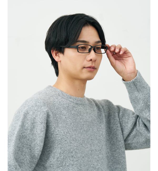  「スクエア型 メガネ | 横長 軽量 眼鏡 伊達めがね 度付き Zoff｜CLASSIC レンズ交換券付」|メガネ|