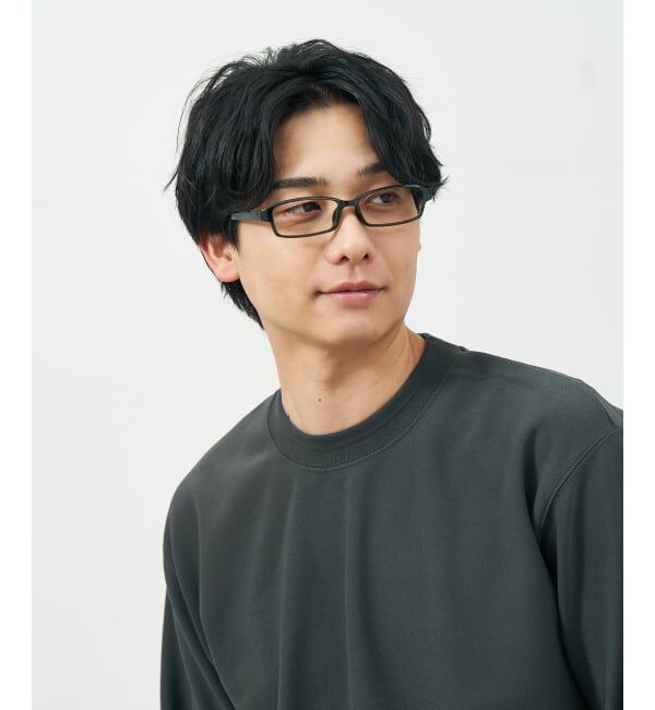  「スクエア型 メガネ | 横長 軽量 眼鏡 伊達めがね 度付き Zoff｜CLASSIC レンズ交換券付」|メガネ|