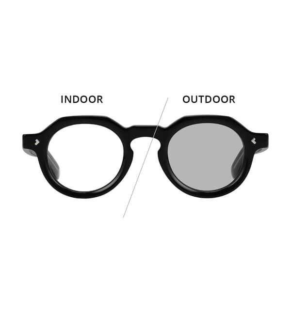  「【WEB限定】Zoff｜JOURNAL STANDARD relume ジャーナルスタンダードレリューム ボストン型調光サングラス」|サングラス|ブラック