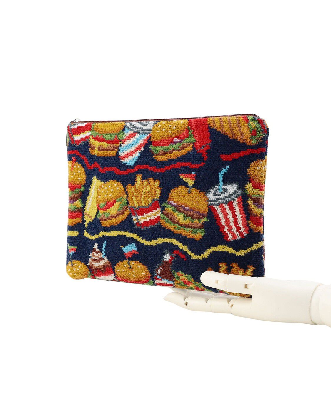 LOVERARY BY FEILER「バーガーショップ　フラットポーチM　L/BUR-257128」|ポーチ|