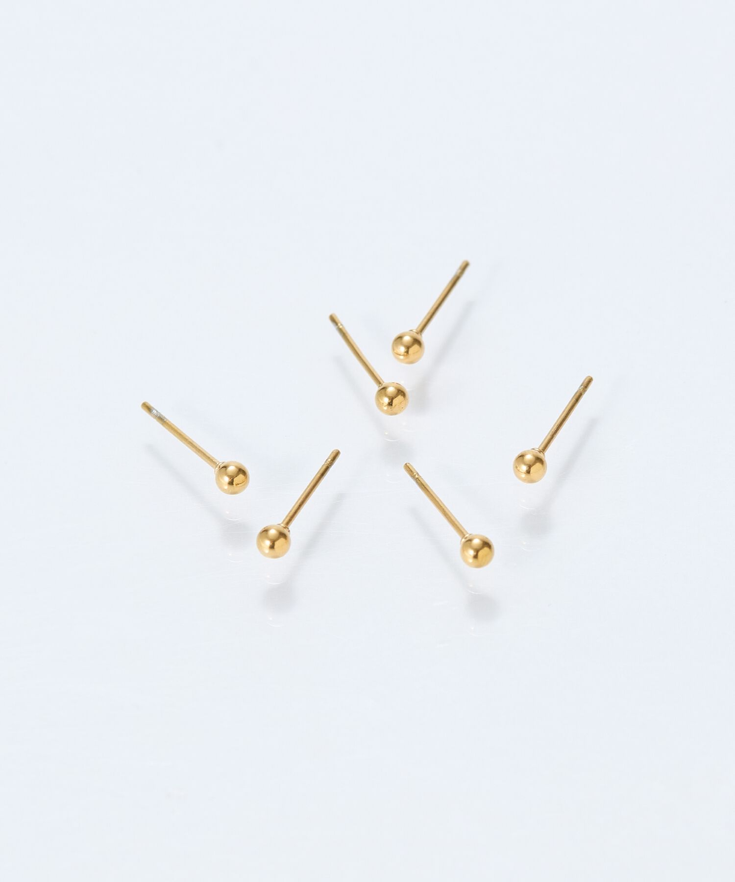 Phoebe「【金属アレルギー対応】6setメタルピアス　ゴールド/サージカルステンレス」|ピアス|