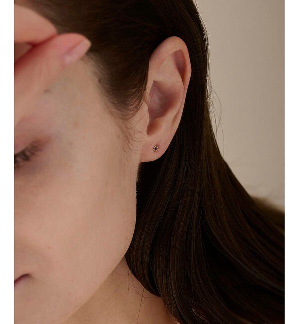 ete「K18YG フルール ピアス（誕生石 1・2・3・6・8・10・11・12月）」|ピアス|