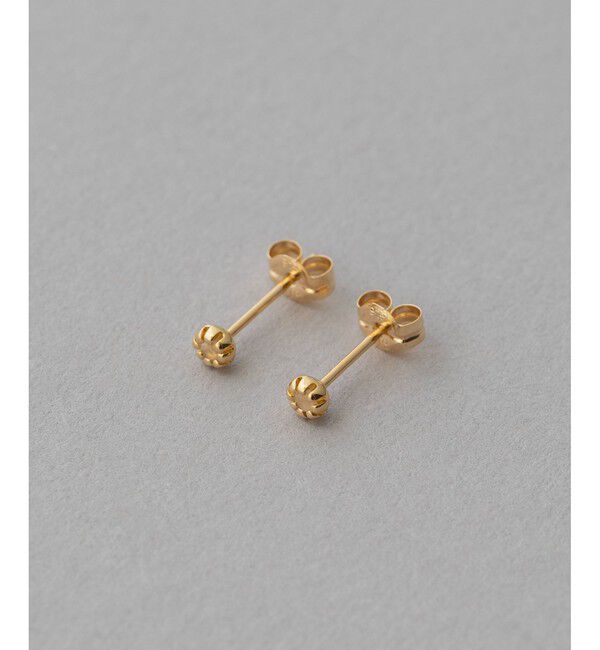 ete「K18YG フルール ピアス（誕生石 1・2・3・6・8・10・11・12月）」|ピアス|