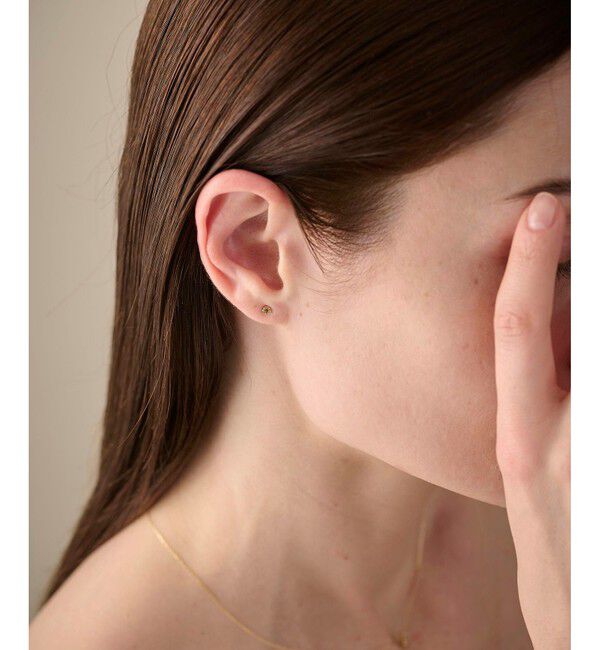 ete「K18YG フルール ピアス（誕生石 1・2・3・6・8・10・11・12月）」|ピアス|